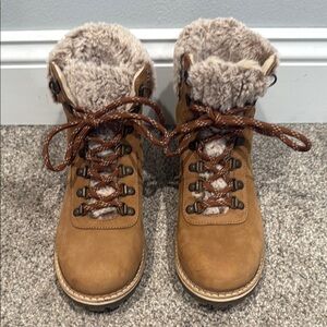 Avellani Brown Faux Fur Lined Boots Super Soft - Size 39 (8.5)